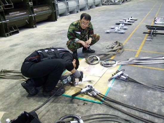 대한산업안전협회 창원지회, 해군 안전 위한 장비점검 실시