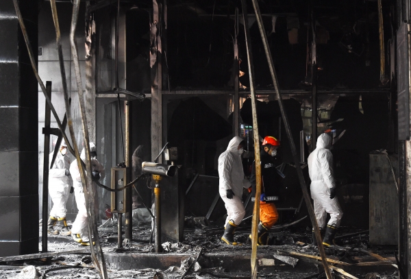 1월 14일 발생한 천안 호텔 화재 (이미지 제공: 뉴시스)